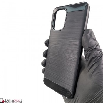 Carbon guminis dėklas - juodas (Realme C33/Realme C33 2023) Carbon guminis dėklas - juodas (Realme C33/Realme C33 2023)
